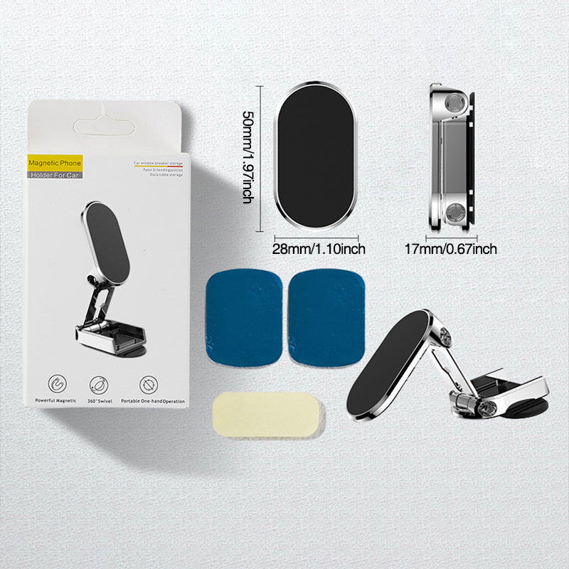 Magnetic Phone Holder for the Car - MagMount Fold-Black-The Livary