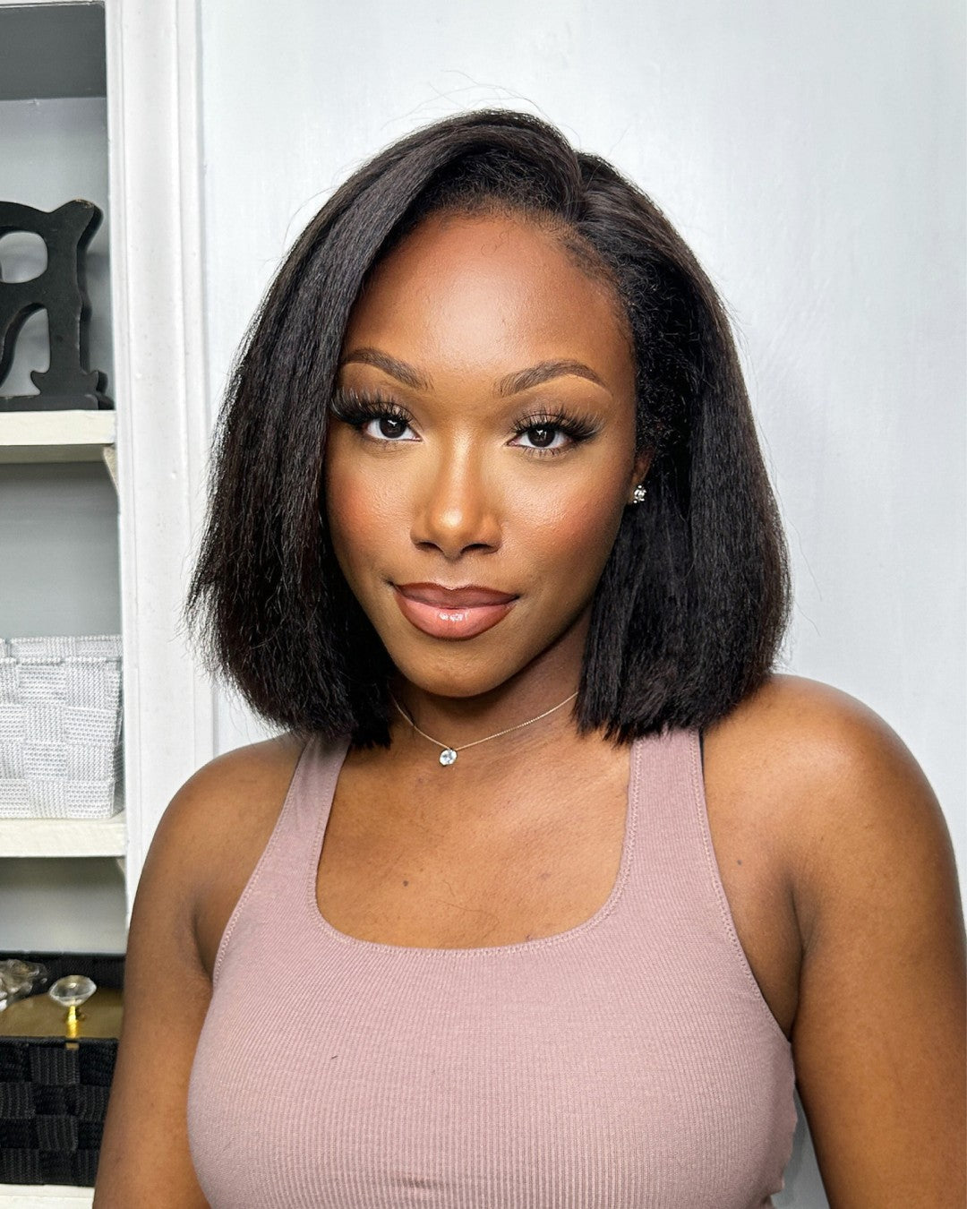 HD Lace Wig 5x5 Kinky Straight – Zamira-25 cm (10 inches)-The Livary