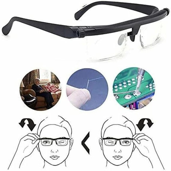 Adjustable Glasses for Close & Distant Vision - VisiFlex-The Livary