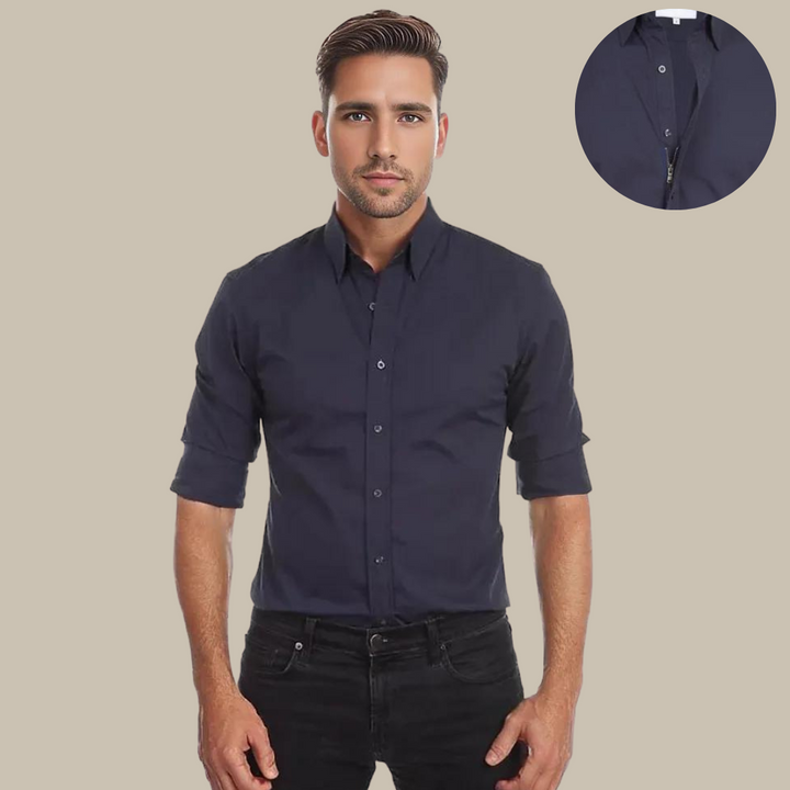 UltraFlex Shirt | Crease-Resistant Blouse with Zip