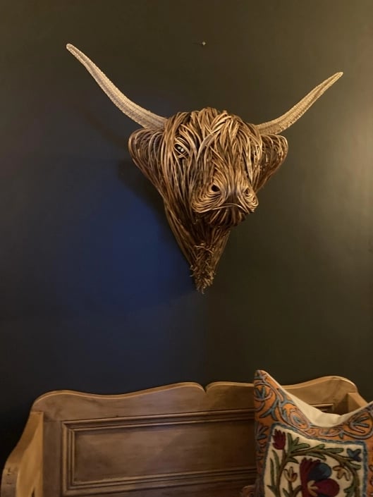 Cow Wall Sculpture – Bowie-The Livary