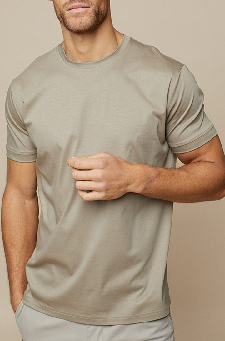 Shiny & Soft Men's T-Shirt made from Mercerised Cotton – Leon-S-The Livary