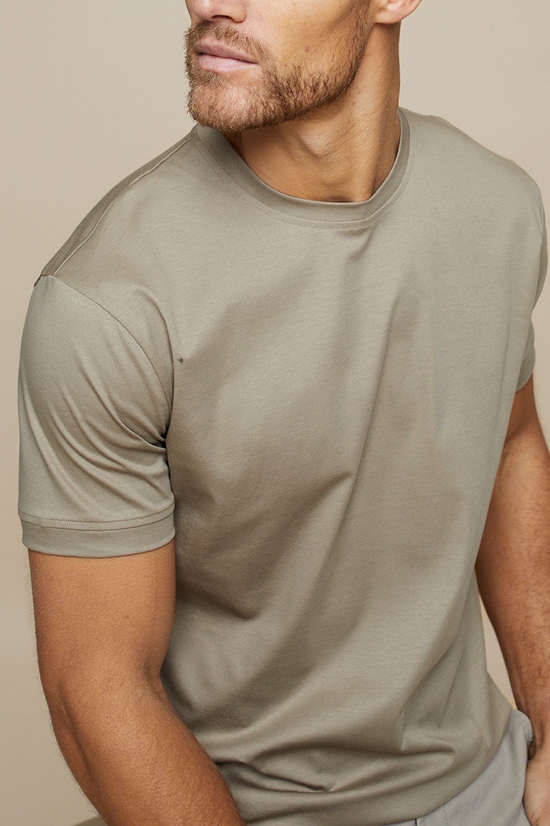 Shiny & Soft Men's T-Shirt made from Mercerised Cotton – Leon-S-The Livary