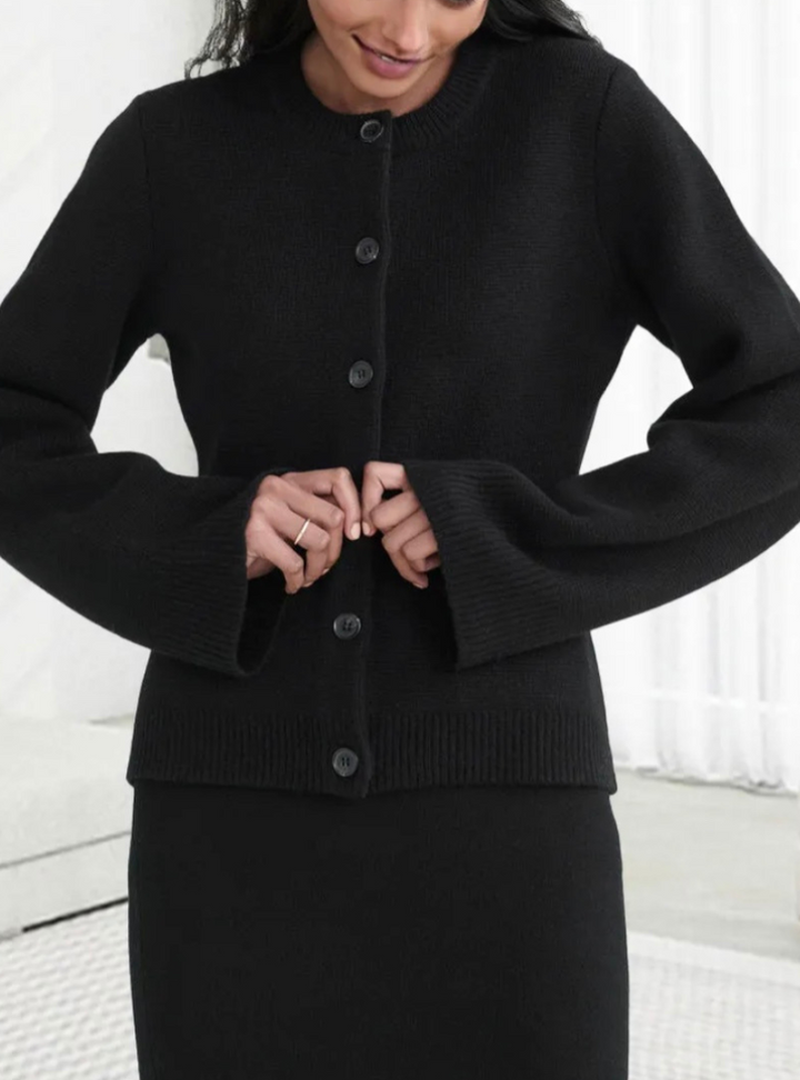 Casual Soft Ladies' Cardigan with Buttons - Noa-Ivory-XS-The Livary