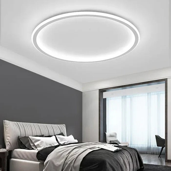 Scandinavian Round Ceiling Lamp - AuroraSphere