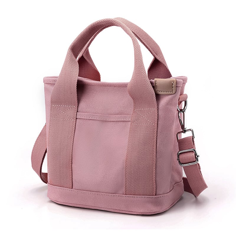 Canvas Tote Bag - Nia-Pink-The Livary