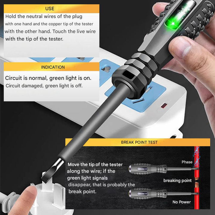 2-in-1 Screwdriver and Voltage Detector – SparkPro-Crosshead-The Livary