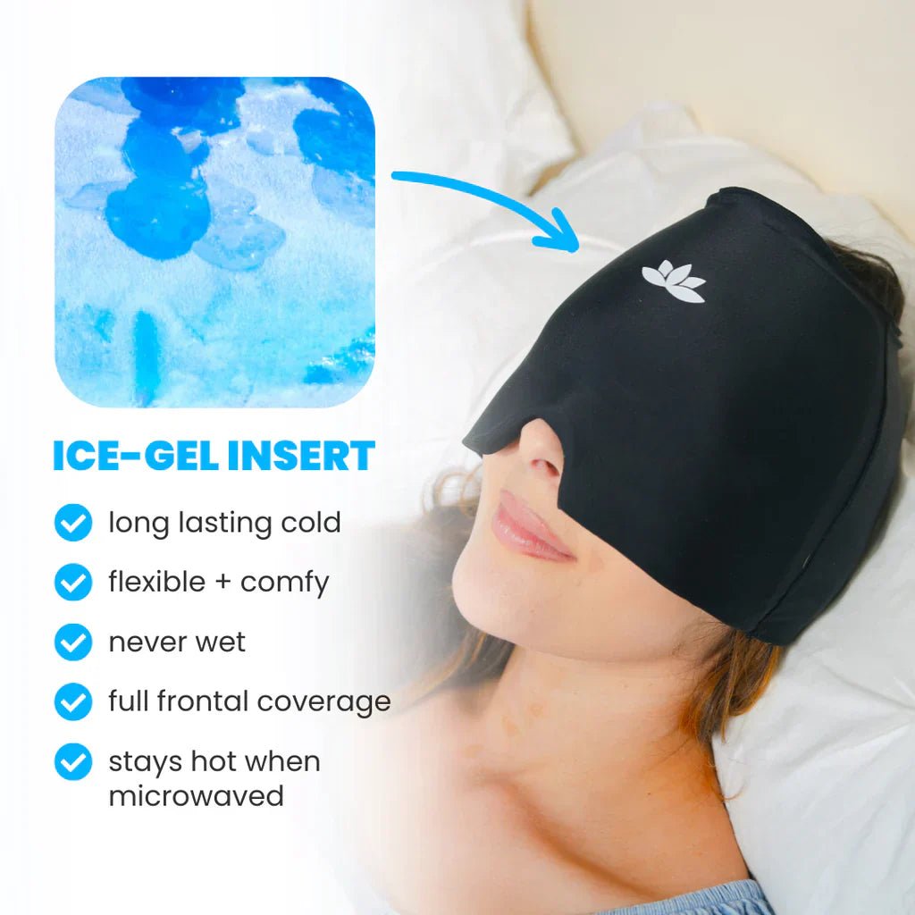 Pain Relieving Migraine Mask - MigraCalm™-Black (almost sold out)-The Livary