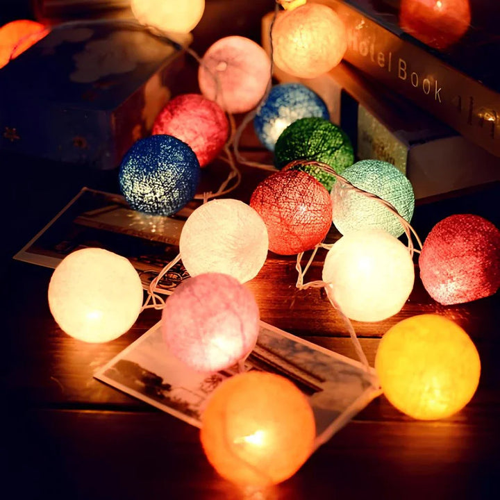 Atmospheric Ball String Lights - LumaBreeze-Party Vibe-59.05 inch es-USB-The Livary