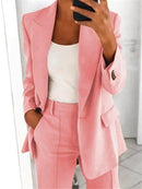 Stylish Women's Suit - Valentina-Pink-S-The Livary