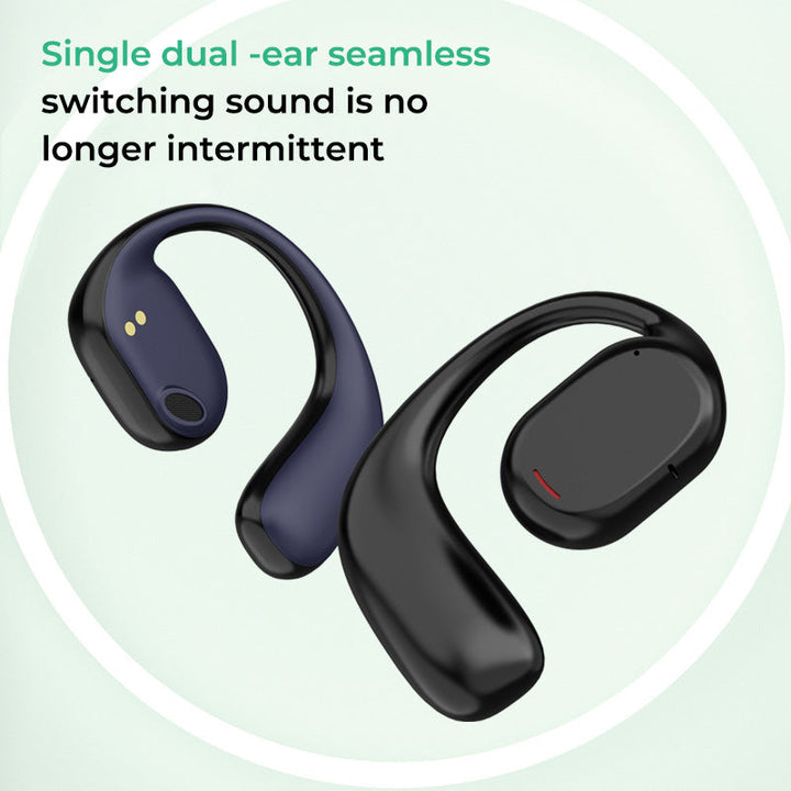 Wireless Earbuds with Open Design - AirBeat Flex-Black-The Livary