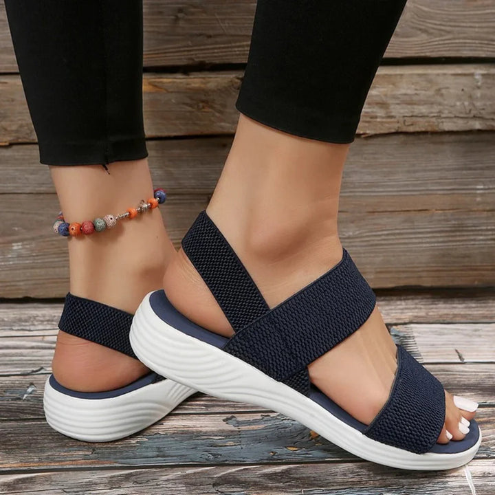 Breathable Mesh Orthopedic Sandals | Easy Slip-on Design-3.5-Blue-The Livary