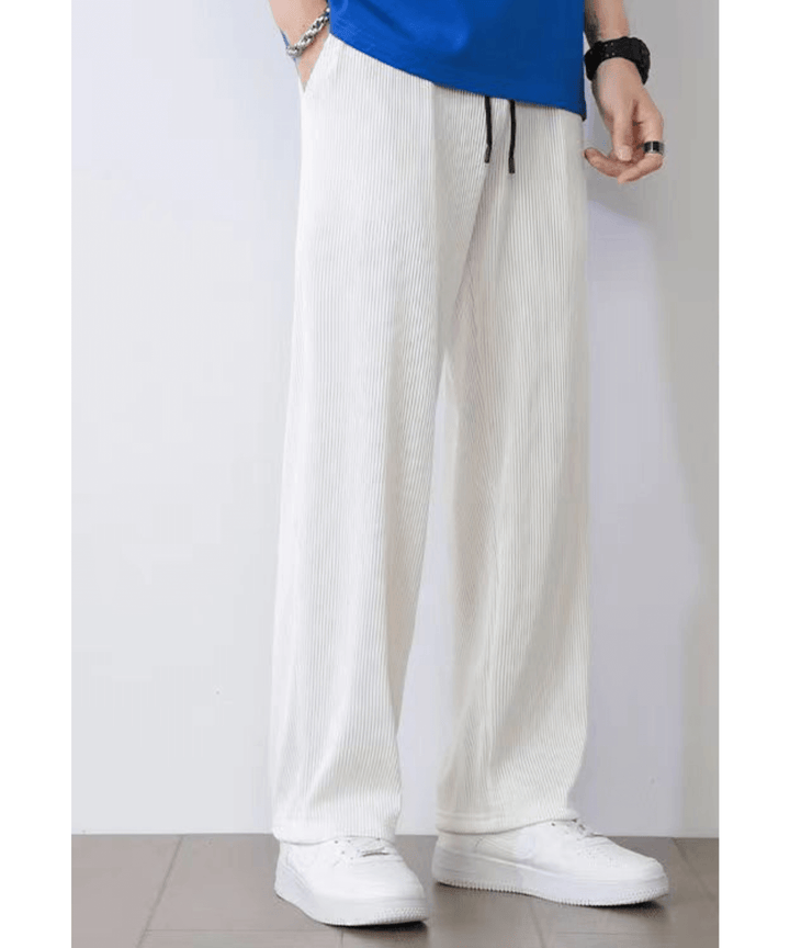 Lightweight Men's Casual Trousers – Fabio-White-S-The Livary