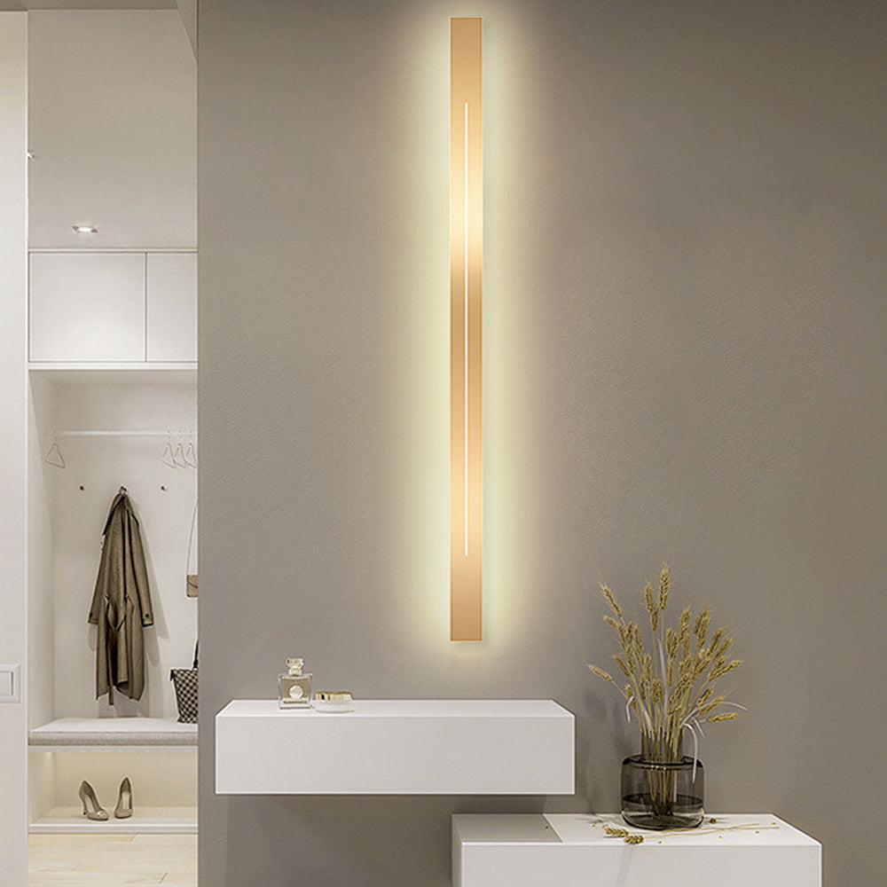 Modern LED Wall Lamp - LumièreGold-Black-L 23.62 in-Warm White-The Livary