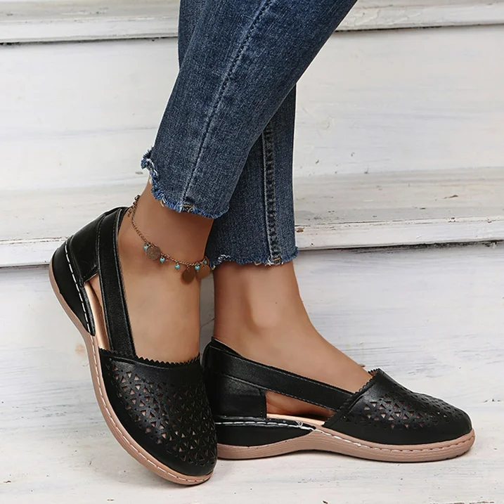 Comfortable Summer Shoes for Women - Melina-White-2.5-The Livary