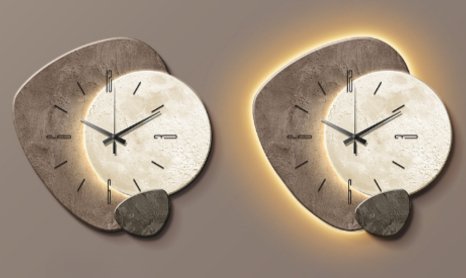 Minimalist Wall Clock in Scandinavian Design - NordiqTime-White-The Livary