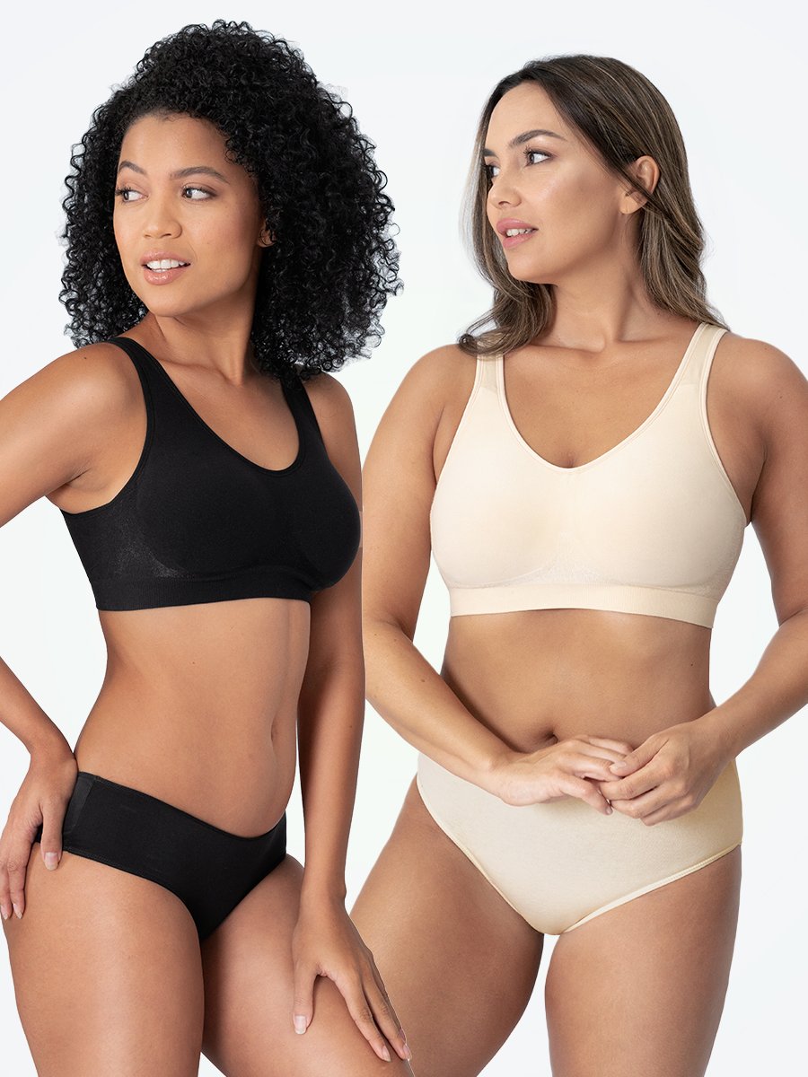 Shapewear Sports Bra – Elena-Black-M-The Livary