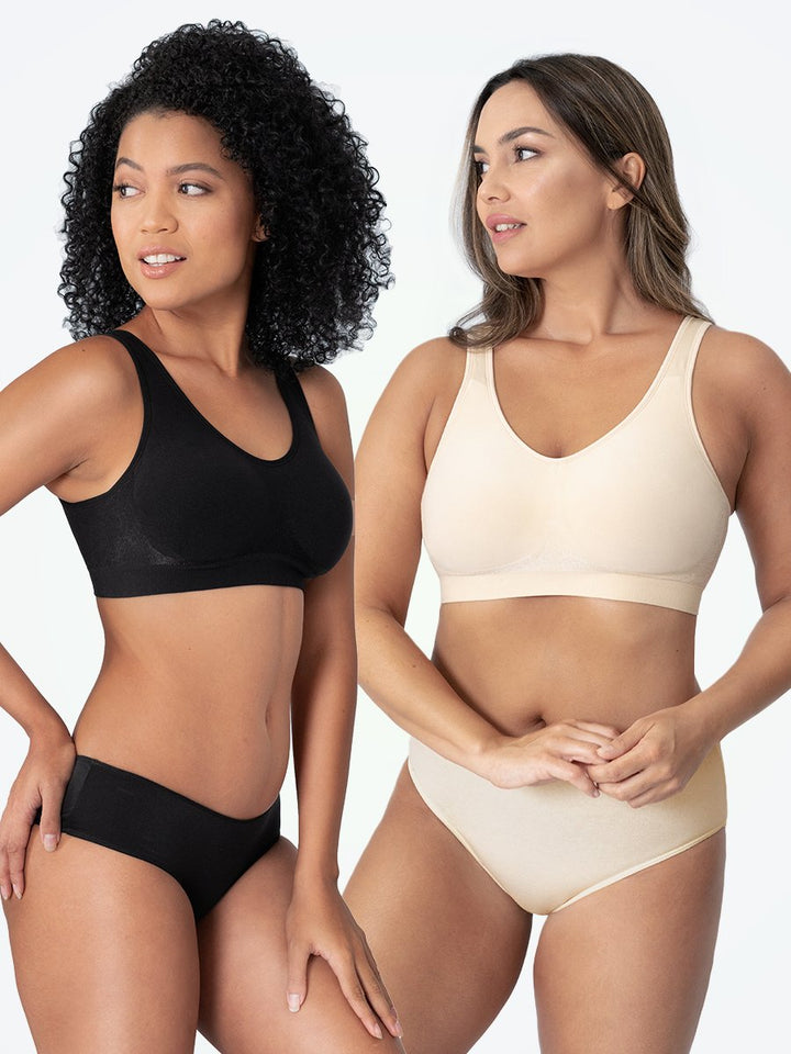 Shapewear Sports Bra – Elena-Black-M-The Livary