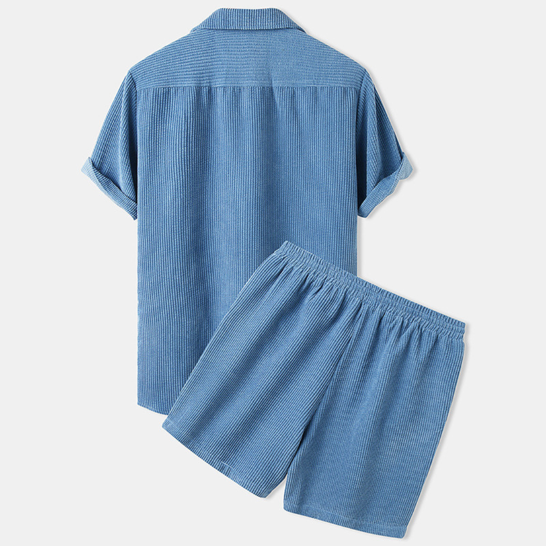Casual Men's Summer Shorts – Matteo-Light blue-S-The Livary