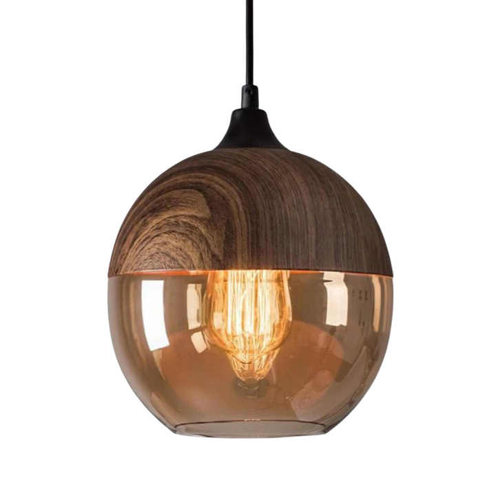 Stylish Scandinavian Wooden Ceiling Lamp - NordLuna-Type A-The Livary