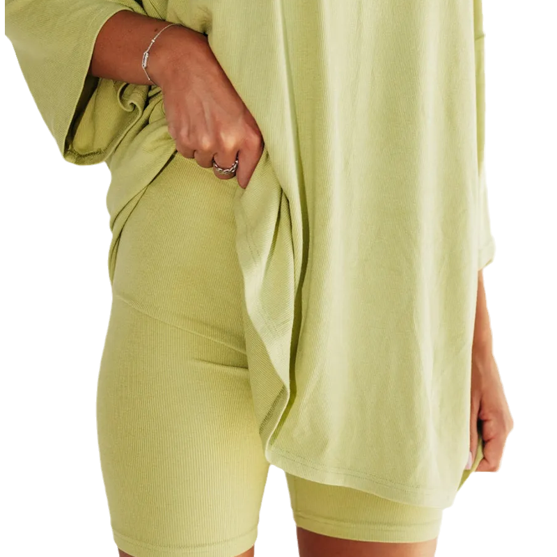 Two-piece lounge and leisurewear for women – Fenja-Green-S-The Livary
