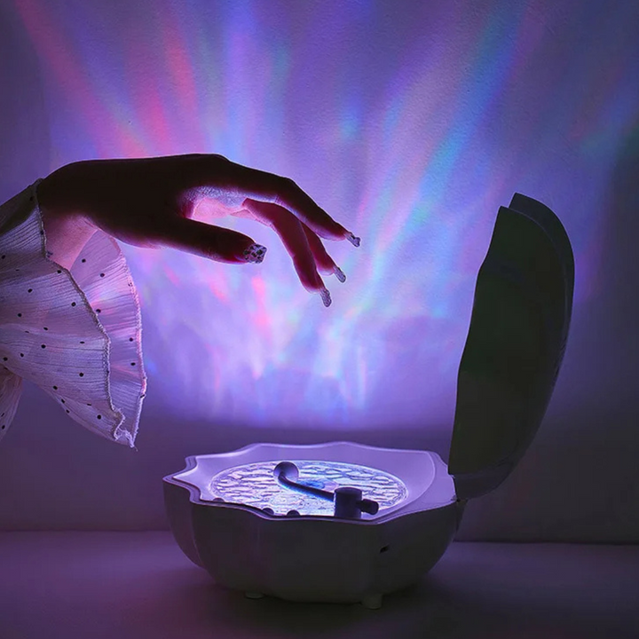 Bluetooth Speaker with Illuminated Wave Plate - WaveGlow-Purple-The Livary