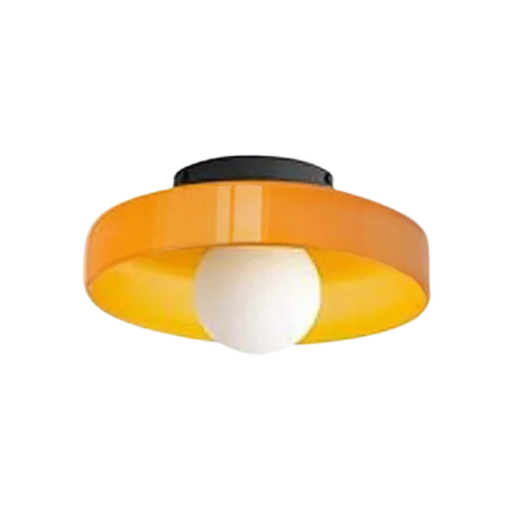 Round Ceiling Lamp with Stylish Functionality - LumiSphere-D9.82*H5.91 inches-Orange-The Livary