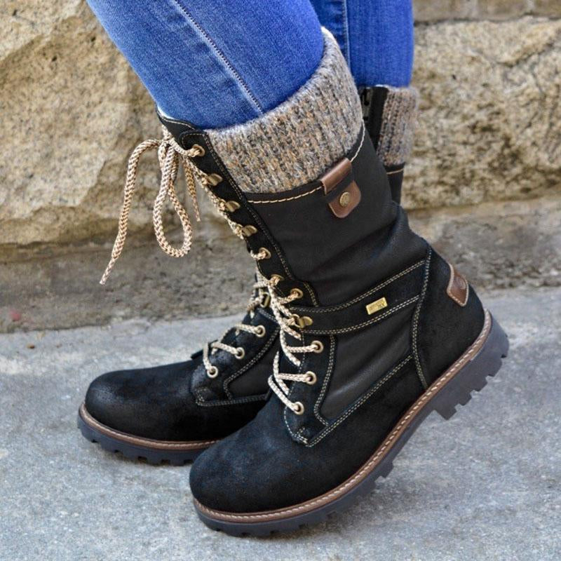 Stylish High Ladies Winter Boots - Nora-Black-2.5-The Livary