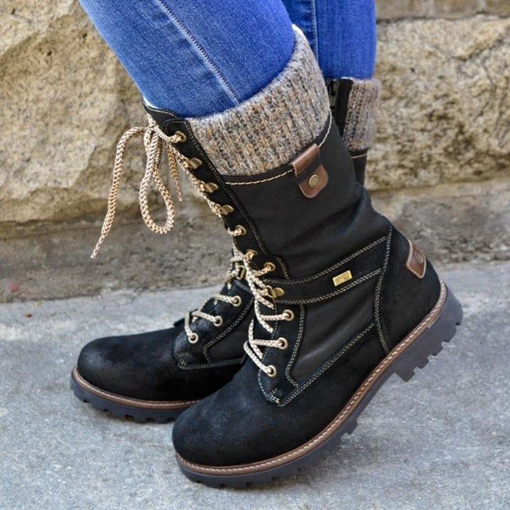 Stylish High Ladies Winter Boots - Nora-Black-2.5-The Livary