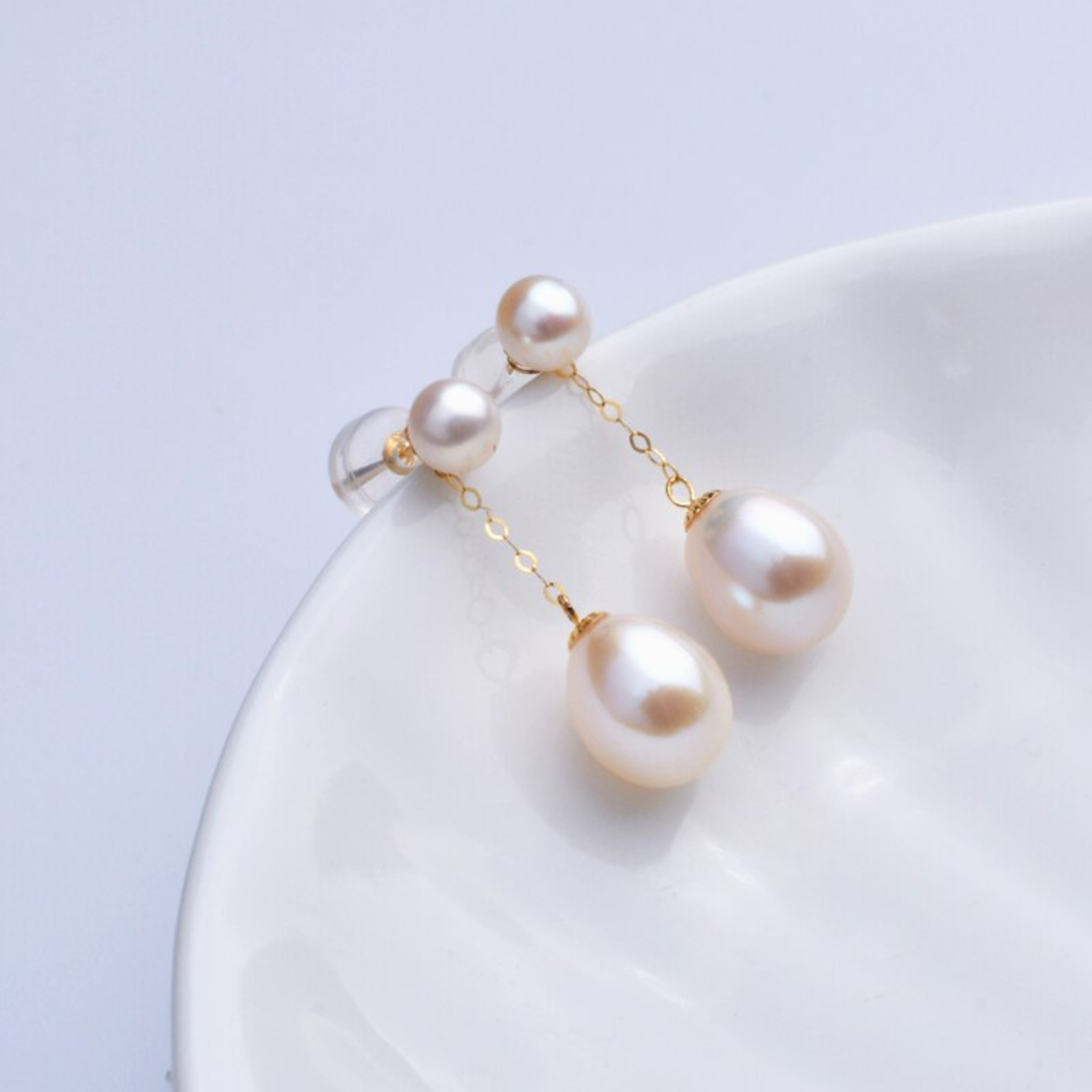 Luxury Pearl Earrings - Isolde-The Livary
