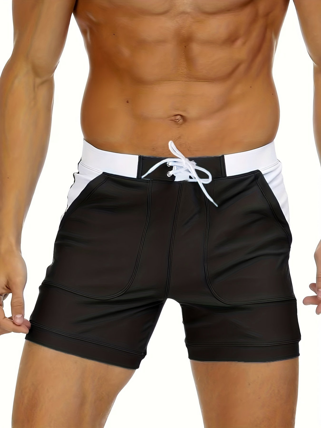 Quick-drying men’s swim shorts with breathable design – Elias-Black-XS-The Livary