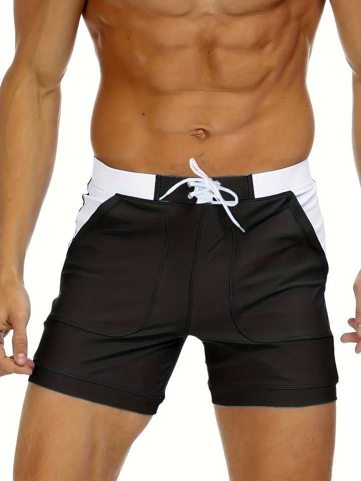 Quick-drying men’s swim shorts with breathable design – Elias-Black-XS-The Livary