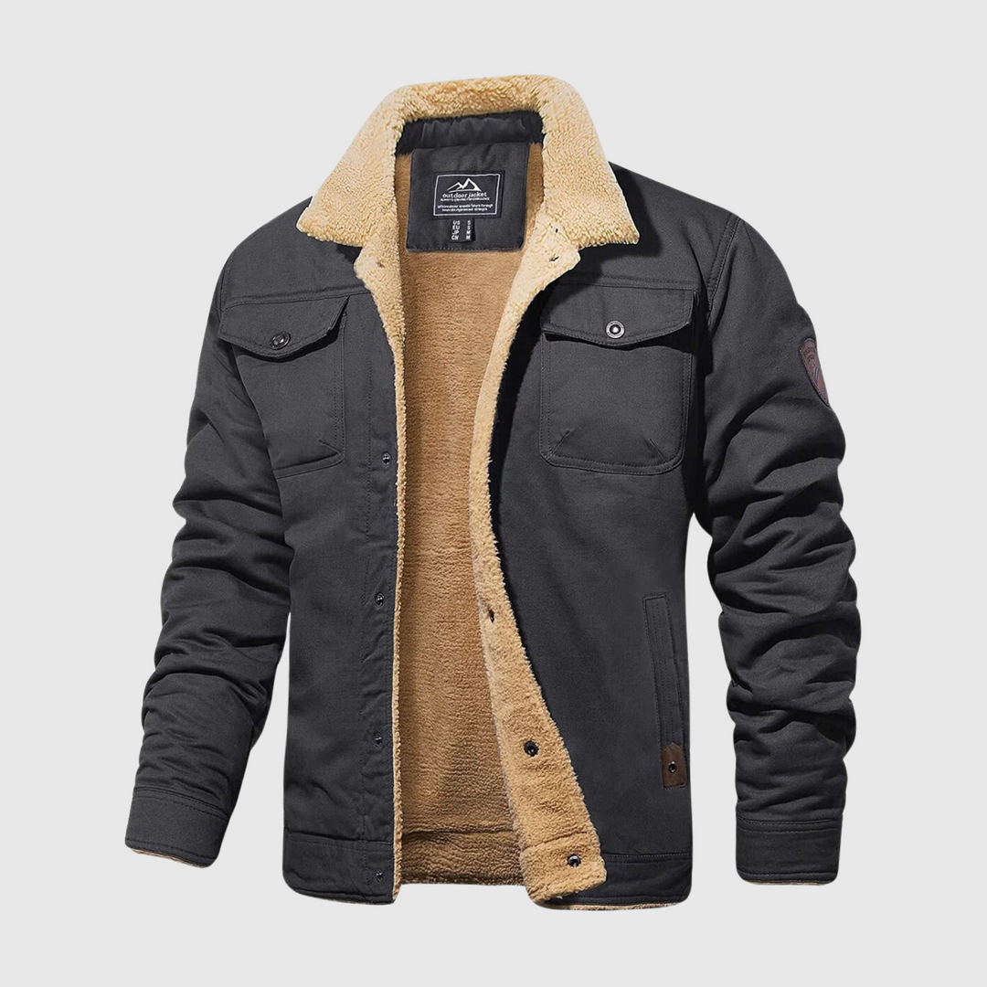 Men's Bomber Jacket - Logan-Dark grey-S-The Livary