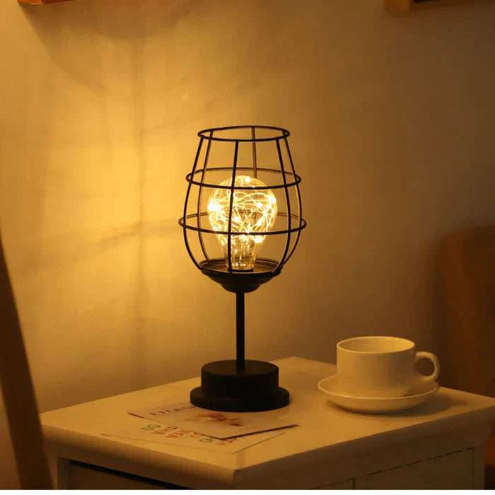 Luxury Table Lamp - LumiGris-Wine glass-The Livary