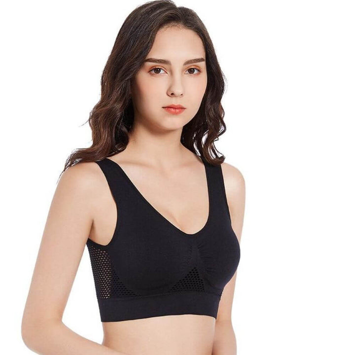 Breathable Mesh Sports Bra – Sofia-Purple-S-The Livary