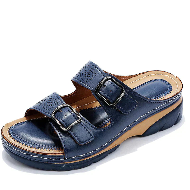 Orthopaedic comfort sandals for women - Elena-Brown-2.5-The Livary