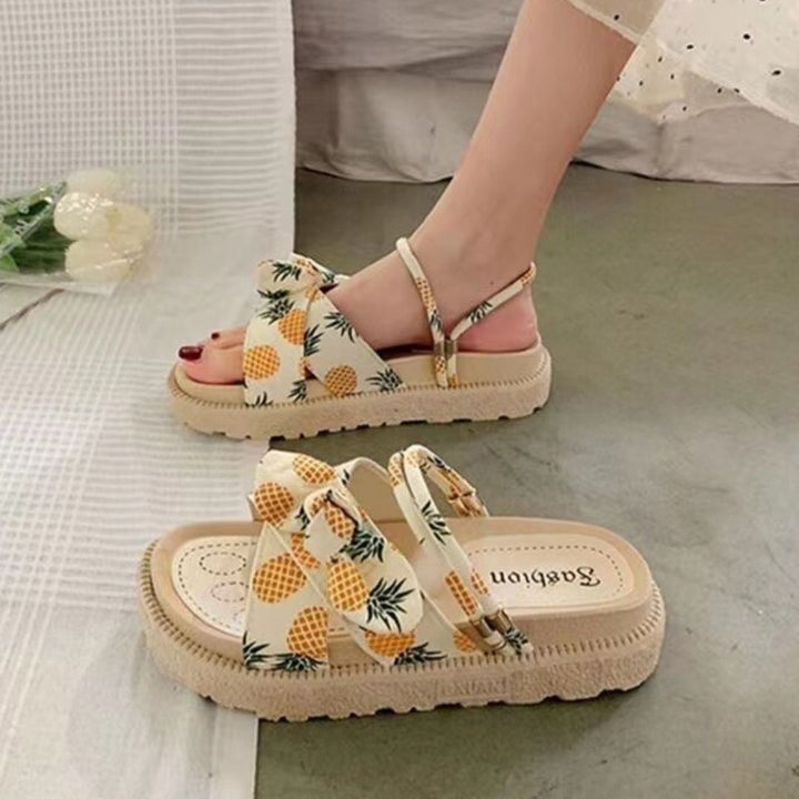 Comfortable summer sandals for women – Liana-Pineapple-2.5-The Livary