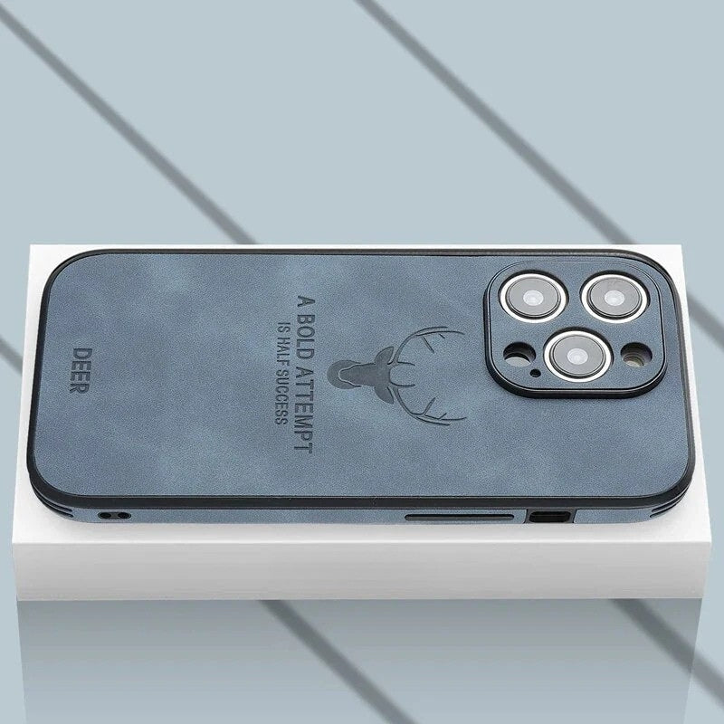 Luxury Deer Leather iPhone Case - Veltro