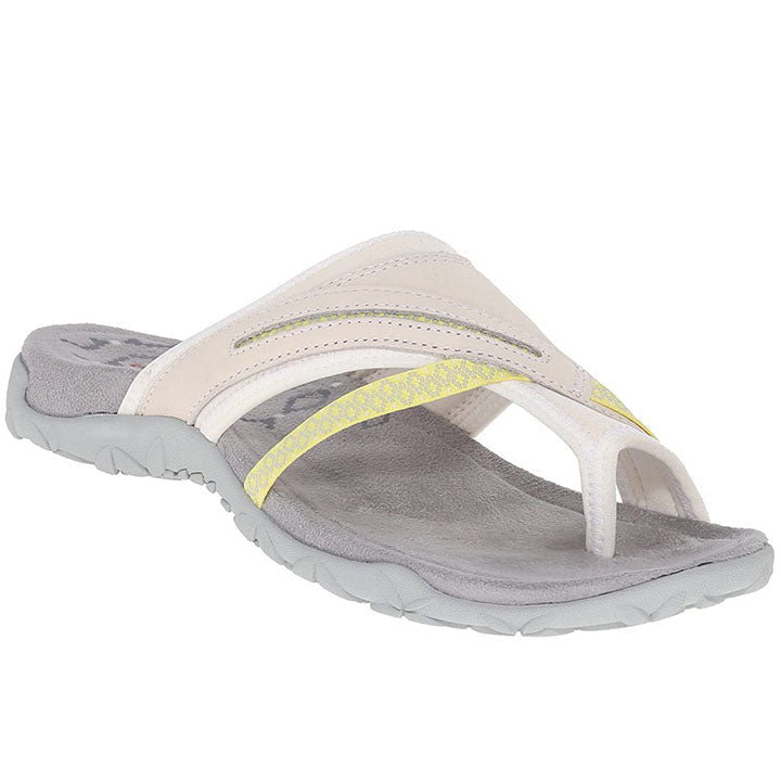 Summer Ladies T-Strap Slipper Sandals – Alina-White-2.5-The Livary