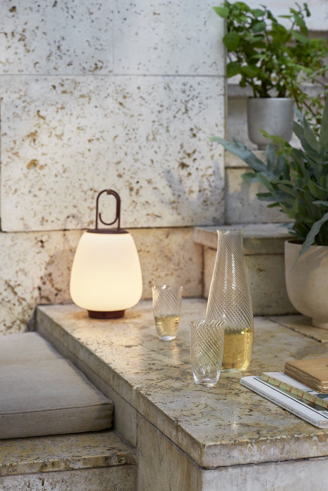 Versatile Patio Lantern - LunaGlow-Red-The Livary