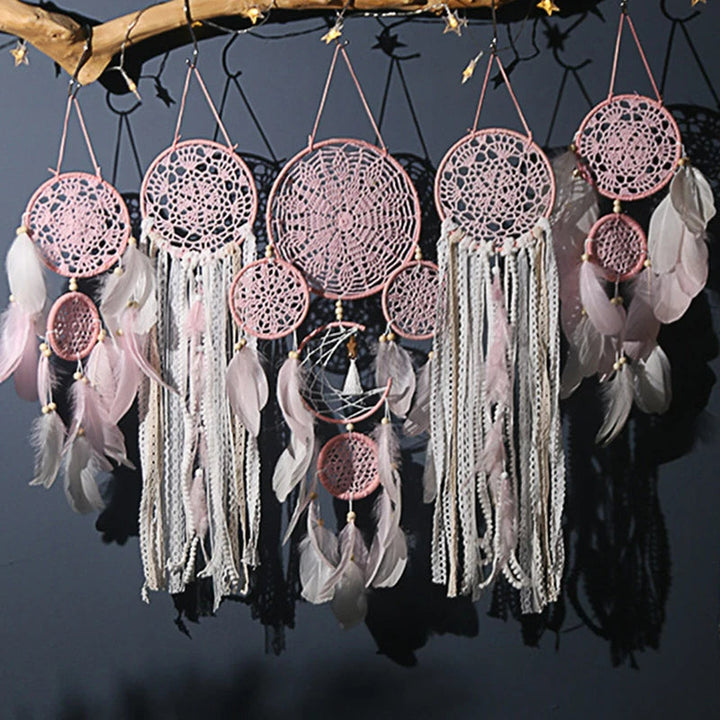 Bohemian Dreamcatcher Set – Lunavia-Pink-The Livary