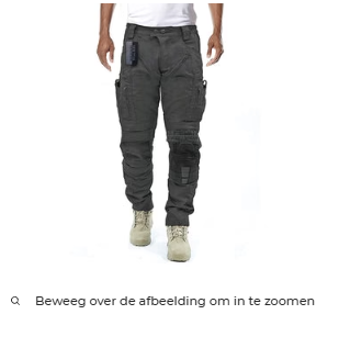 Functional Men's Cargo Trousers with Knee Protection – Bram-Grey-S-The Livary