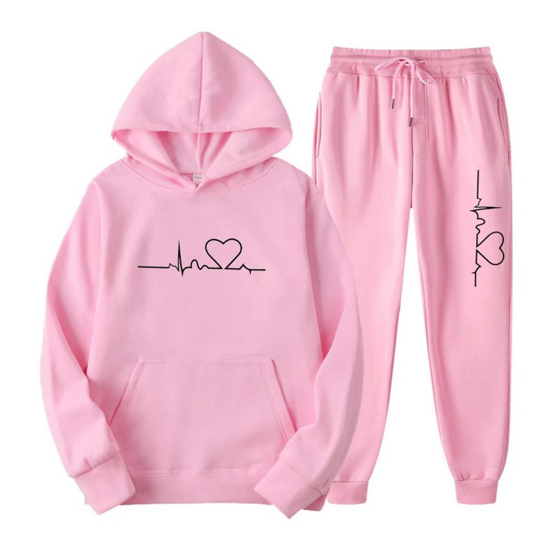 Comfortable Ladies Training Suit - Lyra-Pink-S-The Livary