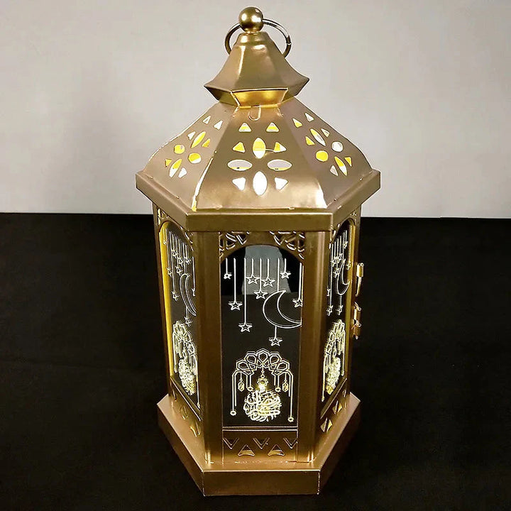 Atmospheric Party Lamp - NoorLantern-Falling stars with the moon-The Livary