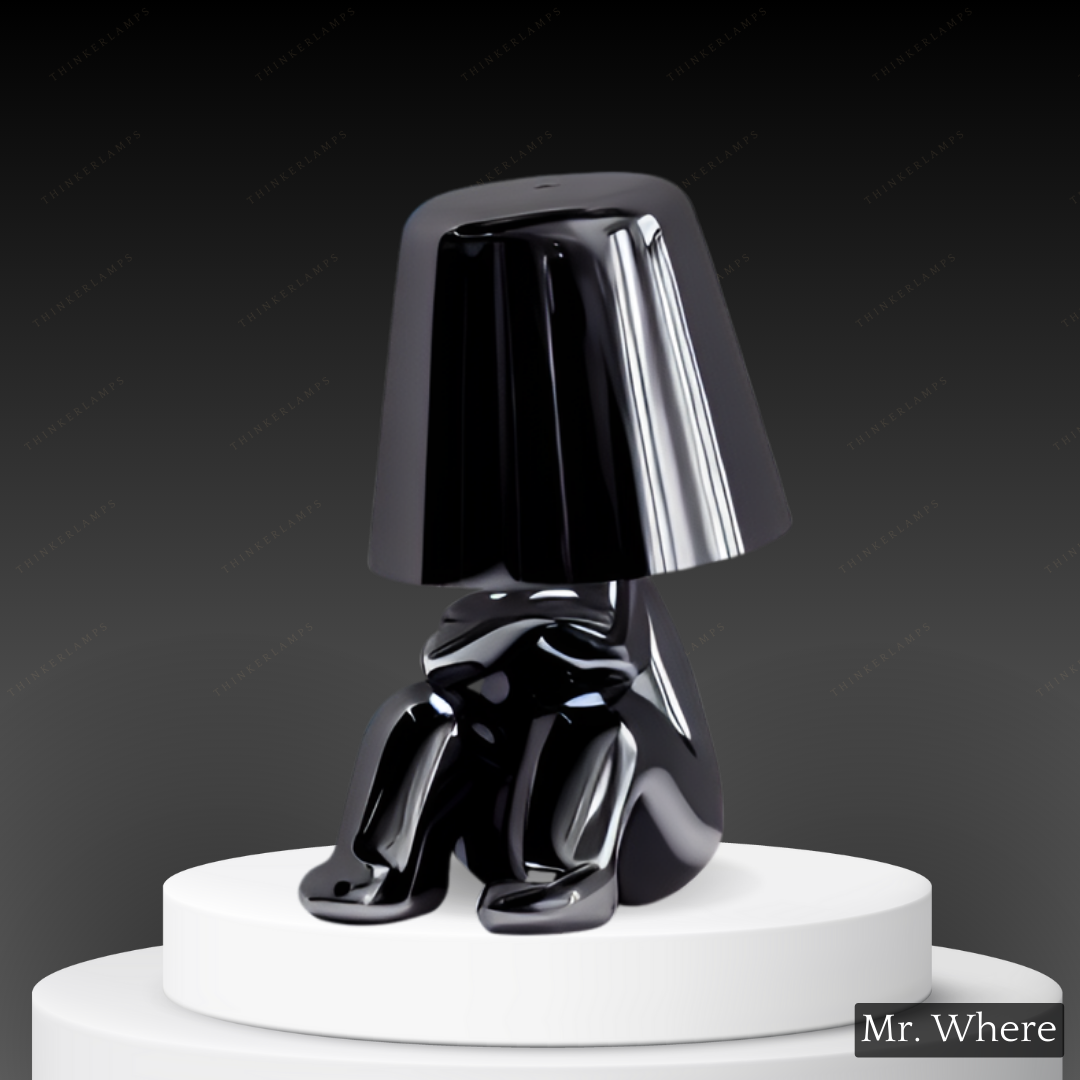 Lighting lamp for Thinkers - BrightMind-Black-Mr. Waar-The Livary