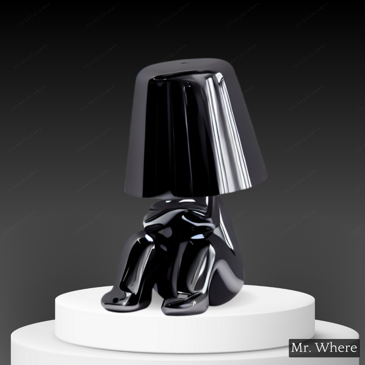 Lighting lamp for Thinkers - BrightMind-Black-Mr. Waar-The Livary