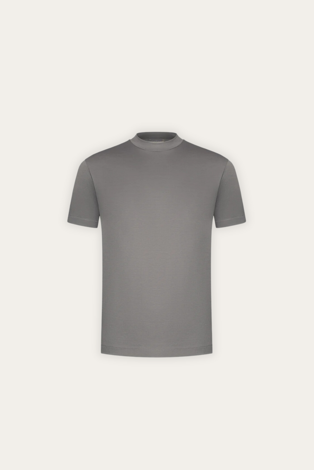 Stylish men's t-shirt made of mercerised cotton – Dario-Grey-XS-The Livary