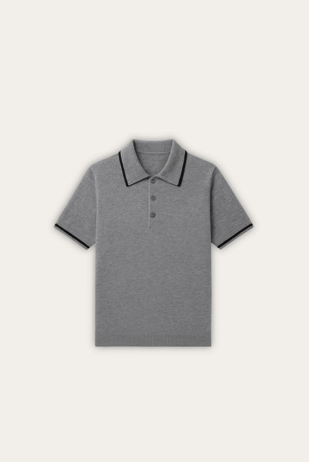 Stylish men's polo made of cashmere-merino wool – Renzo-S-The Livary
