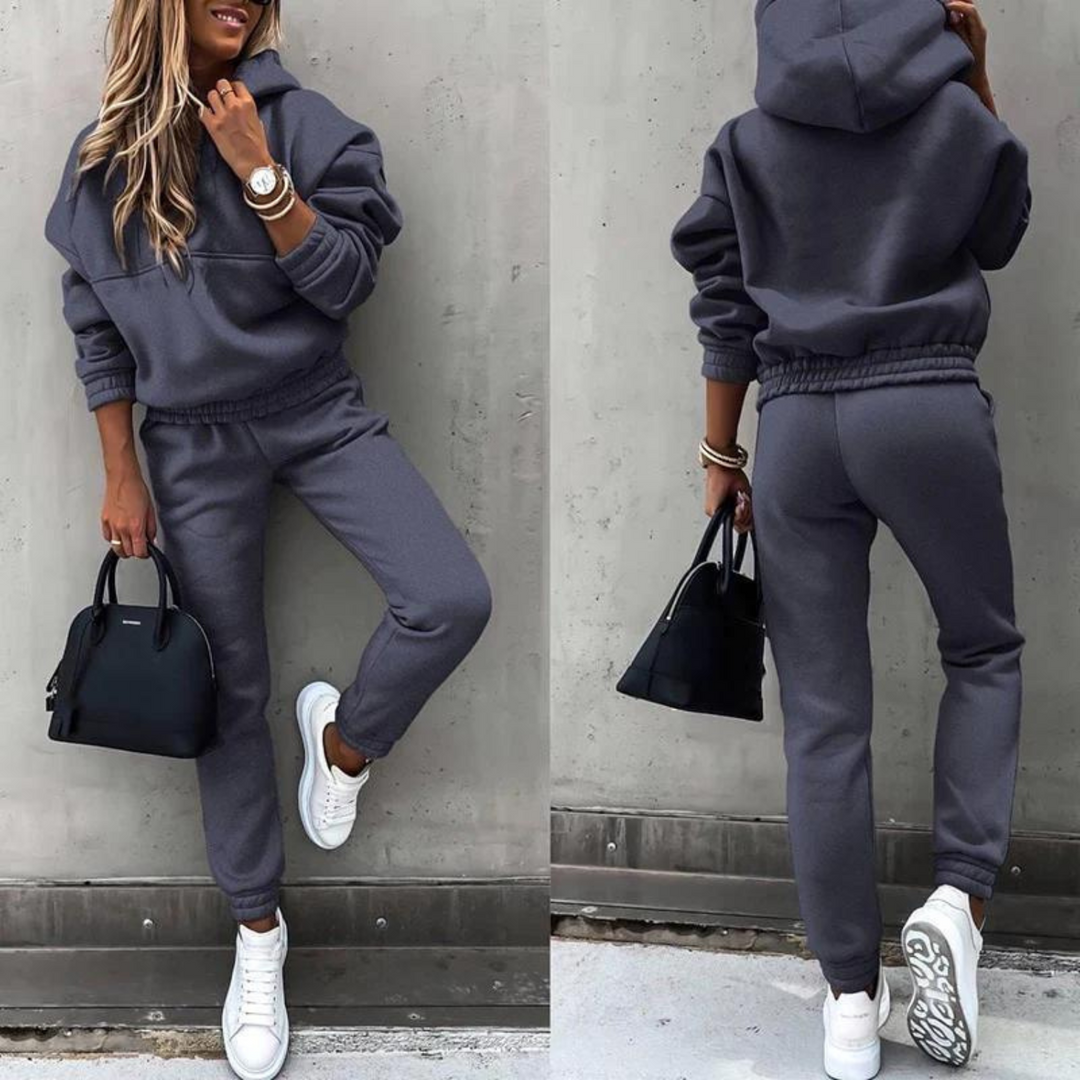 Sporty Tracksuit for Women - Maria-Dark blue-S-The Livary