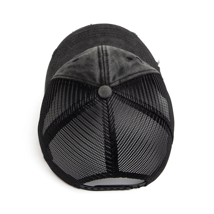 Cap with braid opening & mesh design – buy 1, get 1 free – Liora-Blue-The Livary